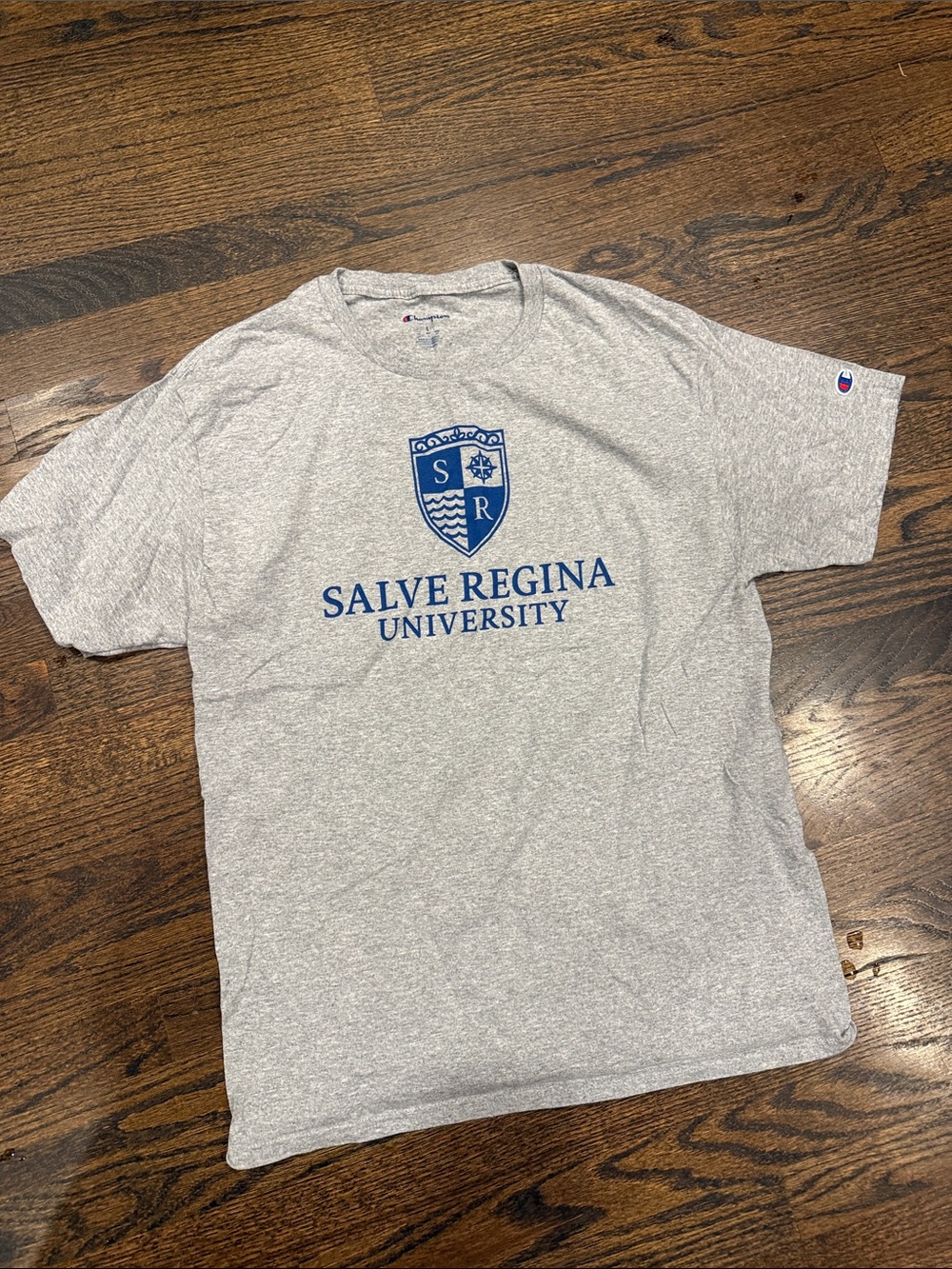 Champion Gray Salve Regina University Crest Tee